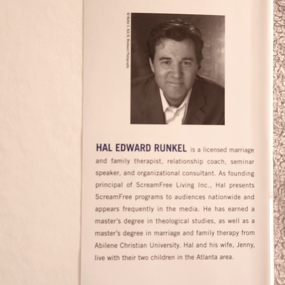 Hardback Parenting Book "Scream Free Parenting" by Hal Edward Runkel, LMFT - Picture 9 of 9